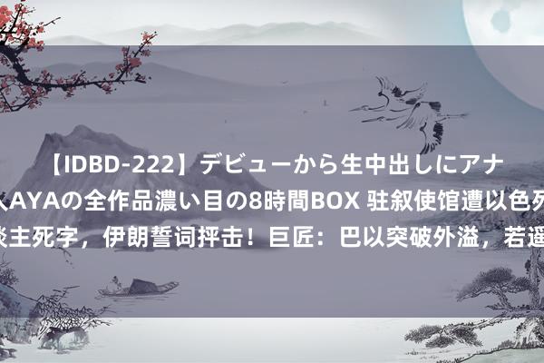 【IDBD-222】デビューから生中出しにアナルまで！最強の芸能人AYAの全作品濃い目の8時間BOX 驻叙使馆遭以色列空袭，13东谈主死字，伊朗誓词抨击！巨匠：巴以突破外溢，若遥远化恐让全球经济堕入增长乏力的陷坑